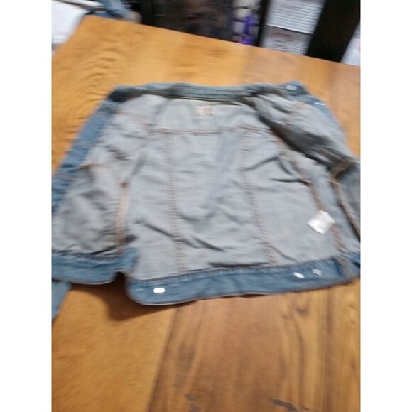 OLD NAVY Denim Jacket Jeans Womens MEDIUM Denim BLUE Preowned Summer Spring - Picture 6 of 12